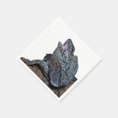 Zackeneidechse Serviette (Ecke)