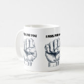 Zackenfaust Kaffeetasse (Vorderseite Links)