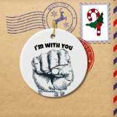 Zackenfaust Keramik Ornament