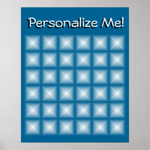 Zackengraben wählen Sie Ihre Farbe aus Poster