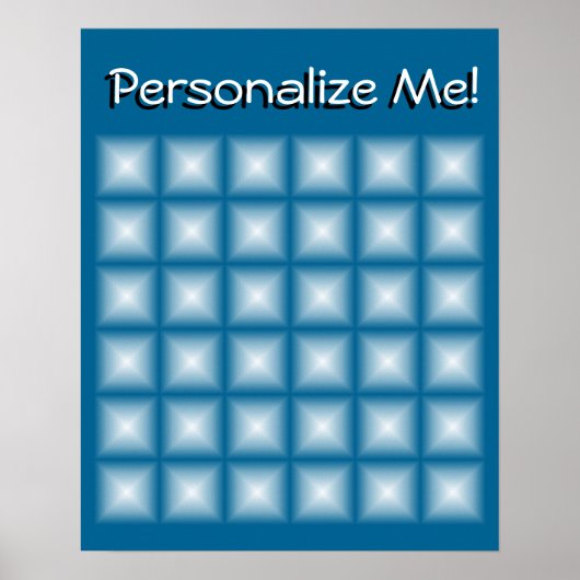 Zackengraben wählen Sie Ihre Farbe aus Poster (Vorne)