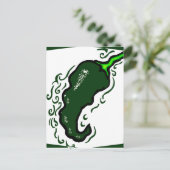 Zackengrüner Rahmen.png Postkarte (Stehend Vorderseite)