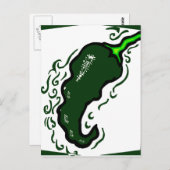 Zackengrüner Rahmen.png Postkarte (Vorne/Hinten)