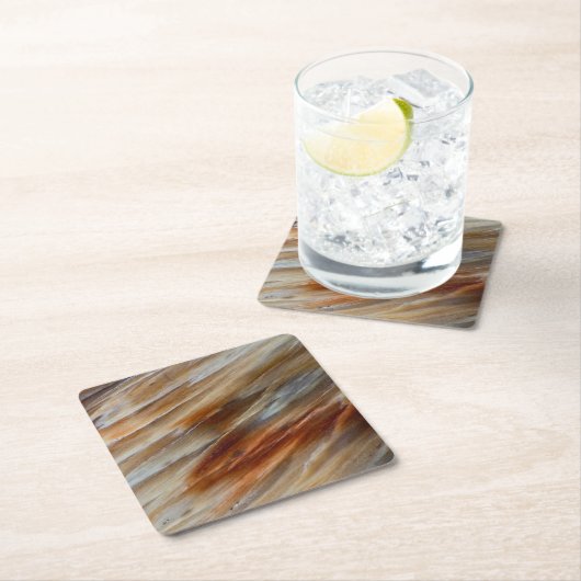 Zackenholz Rechteckiger Pappuntersetzer (Vor Ort)