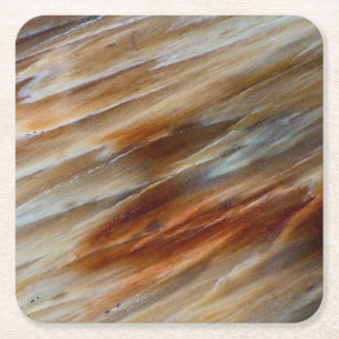 Zackenholz Rechteckiger Pappuntersetzer