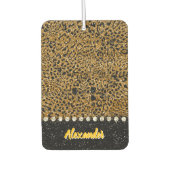 Zackenleopardengewebe Autolufterfrischer (Vorderseite)