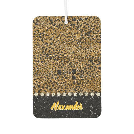 Zackenleopardengewebe Autolufterfrischer (Vorderseite)