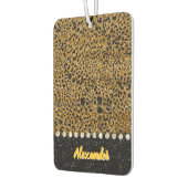 Zackenleopardengewebe Autolufterfrischer (Links)