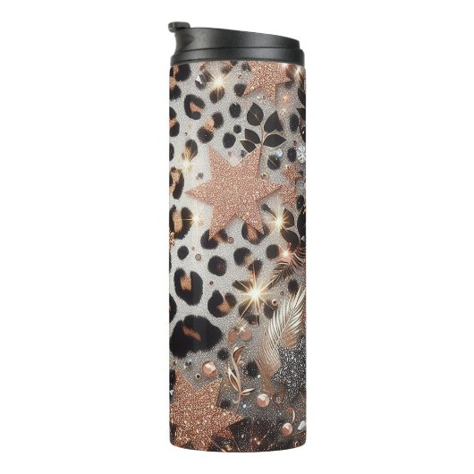 Zackenleopardrucke Thermosbecher (Nach rechts gedreht)