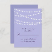 Zackenleuchten UAWG lila RSVP Karte (Vorne/Hinten)