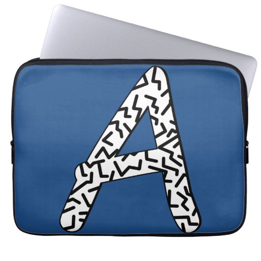 Zackenmuster A Laptopschutzhülle (Vorderseite)