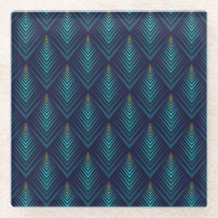 Zackenrand: Dynamisches Musterspiel Glasuntersetzer