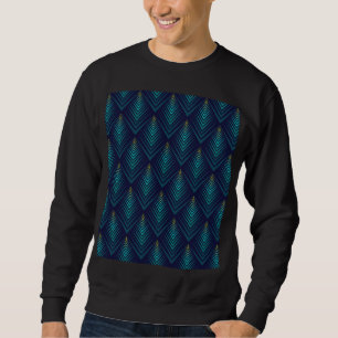 Zackenrand: Dynamisches Musterspiel Sweatshirt