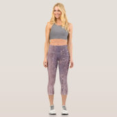 Zackenrosa  capri leggings (Vorderseite)