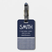 Zackenstoff für schwarze und weiße Hunde, Farbbloc Gepäckanhänger (Rückseite vertikal)