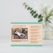 Zackie The Corona King - Fun 'Behalt in Touch' Kar Postkarte (Stehend Vorderseite)