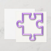 Zackige Ausschnitt-Einladung Einladung (Vorne/Hinten)