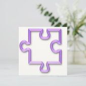 Zackige Ausschnitt-Einladung Einladung (Stehend Vorderseite)