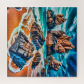 Zackige Felsformation Puzzle (Horizontal)