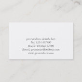 Zackige Gebäude-Geschäfts-Karte Visitenkarte (Rückseite)