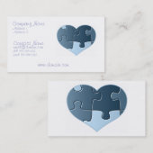 Zackige Herz-Visitenkarte Visitenkarte (Vorne/Hinten)