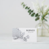 Zackige Visitenkarte (Stehend Vorderseite)