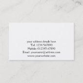 Zackige Visitenkarte (Rückseite)