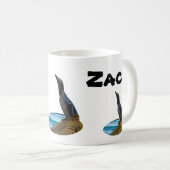 Zackname mit Pinguin, Tasse des Kaffees (VorderseiteRechts)
