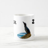Zackname mit Pinguin, Tasse des Kaffees (Mittel)