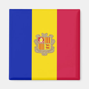 zAD002 FLAG Andorra - Kühlschrankmagnet