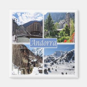 zAD003 ANDORRA - Kühlschrank Magnet