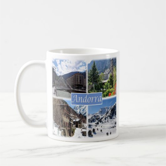 zAD003 ANDORRA, La Vella, Mosaik, Kaffeetasse (Links)