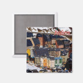 zAD006 - ANDORRA Panorama - Kühlschrank Magnet (Vorderseite/Rückseite)