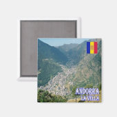 zAD009, LA VELLA Andorra, Kühlschrank Magnet (Vorderseite/Rückseite)