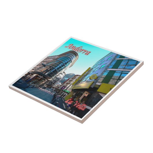 zAD011, Zentrum LA VELLA, Andorra, Fliese (Seite)