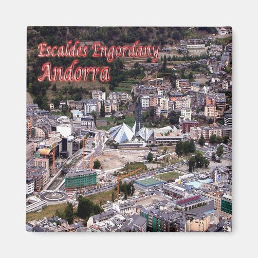 zAD016 ESCALDES ENGORDANY Andorra, Kühlschrank Magnet (Vorne)