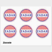 Zadar City Pride Emblem – Croatian Identity Runder Aufkleber (Blatt)