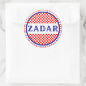 Zadar City Pride Emblem – Croatian Identity Runder Aufkleber (Tasche)