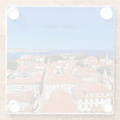 Zadar, Kroatien, Altstadt, Glasuntersetzer (Rückseite)