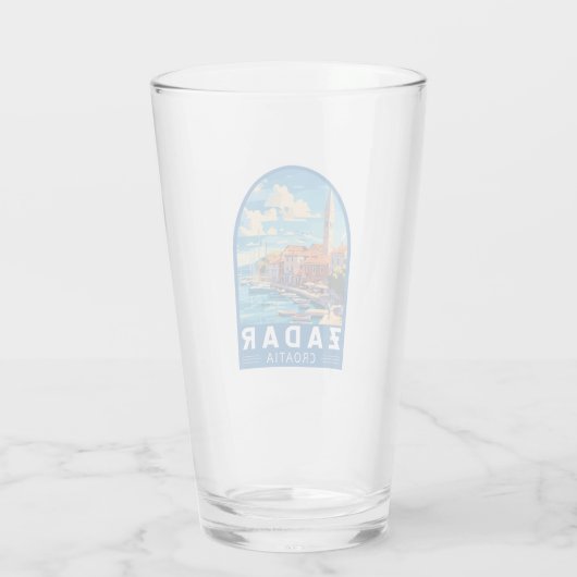 Zadar Kroatien Reisen Glas (Rückseite)