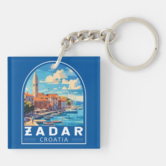 Zadar Kroatien Reisen Schlüsselanhänger (Rückseite)