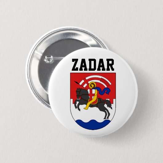 Zadar-Wappen (Kroatien) Button (Vorne & Hinten)