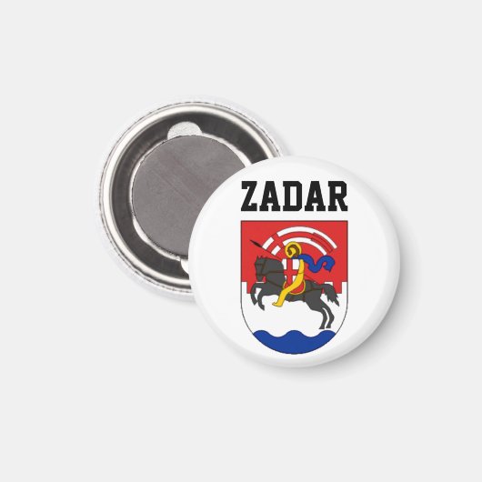 Zadar-Wappen (Kroatien) Magnet (Vorderseite/Rückseite)