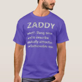 Zaddy Dictionary Definition dank Meme T-Shirt (Vorderseite)