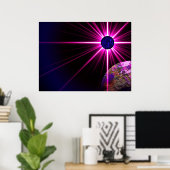 Zadkiel und The Violet Flame Poster (Heimbüro)