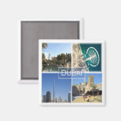 zAE005 DUBAI, Vereinigte Arabische Emirate, Kühlsc Magnet (Vorderseite/Rückseite)