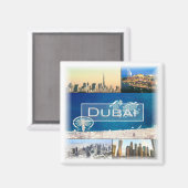 zAE006 DUBAI, Vereinigte Arabische Emirate, Kühlsc Magnet (Vorderseite/Rückseite)