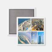 zAE007 DUBAI, United Arab Emirates, Asia, Fridge Magnet (Vorderseite/Rückseite)