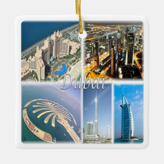 zAE007 DUBAI, Vereinigte Arabische Emirate, Asien, Keramikornament (Vorderseite)