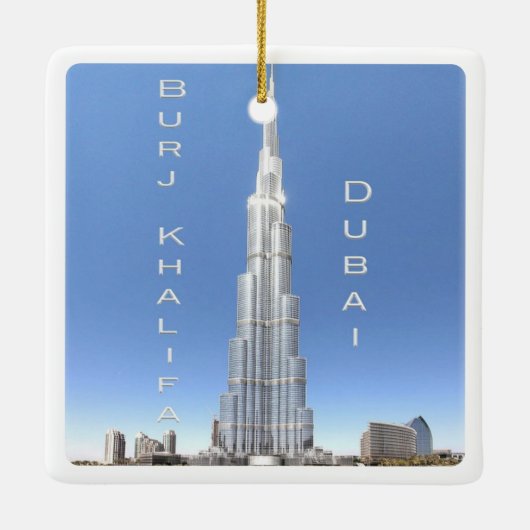 zAE008 DUBAI BURJ KHALIFA, VAE, Asien, Keramikornament (Rückseite)